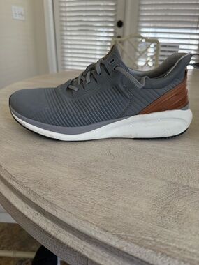 Johnston & Murphy Gray Sneaker with Brown Heel 
Water resistant 
Worn 2 times